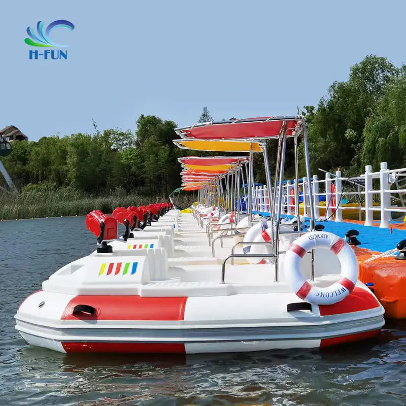 Inflatable आउटडोर पानी खेलने के उपकरण बम्पर नाव बिजली पेडल नाव पानी खेलने के उपकरण