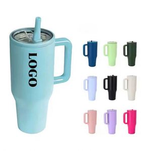 Mug isotherme en acier inoxydable de 40 oz pour bière, avec couvercle anti-fuite, isolation sous vide 6-12h, couleur personnalisable, vente en gros - Product Image 1