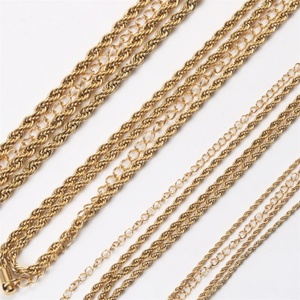 Summer Style Casual/Sporty 18k Gold Plated Charm Necklace Stainless Steel Women Accessories Link <b>Chain</b> Jewelry Anniversary XR - Product Image 6