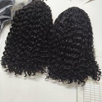 Perruque Pretty Bob Deep Wave Curly avec dentelle transparente sans colle, cheveux de bébé, cheveux humains vierges longue durée de 3 ans