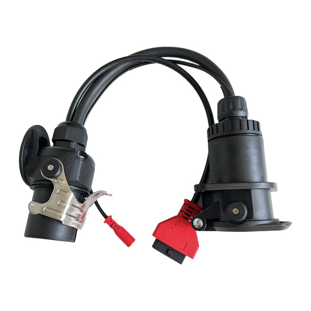 Adapter Cable EBS ISO 7638 7-pin OBD2 Trailer Diagnostic OLIVER for Truck Vehicles Black