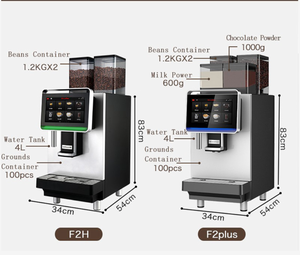 Dr <strong>Coffee</strong> F2 Fully Automatic <strong>Coffee</strong> Machine Dual Bean Hopper Touch Screen One Touch Milk Frother Commercial Home Use - Product Image 4