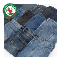 Celana panjang pria Korea Thrift pakaian bekas pakaian tangan kedua Bales bermerek digunakan Jin ditumpuk pakaian Jeans Bale