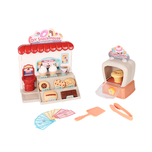 AS new cool design bioplastic ice cream cake pretend play toys for girls boys gift with music light