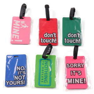 علامة الأمتعة ذات العلامة التجارية المتينة المقاومة للماء ، طباعة مخصصة ، رسالة ترويجية ، علامة أمتعة الطائرات الزرقاء - Product Image 2