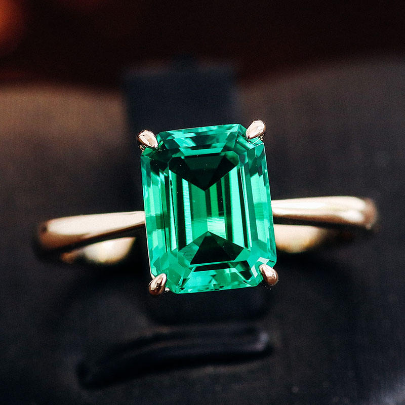 แหวนอัญมณีแล็บ 18Kgold แท้