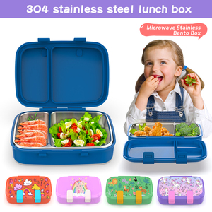 Aaohea chuyên nghiệp xách tay nhiệt cách điện Bento <span class=keywords><strong>Box</strong></span> 304 thép không gỉ <span class=keywords><strong>container</strong></span> thực phẩm cho trẻ em trường - Product Image 2