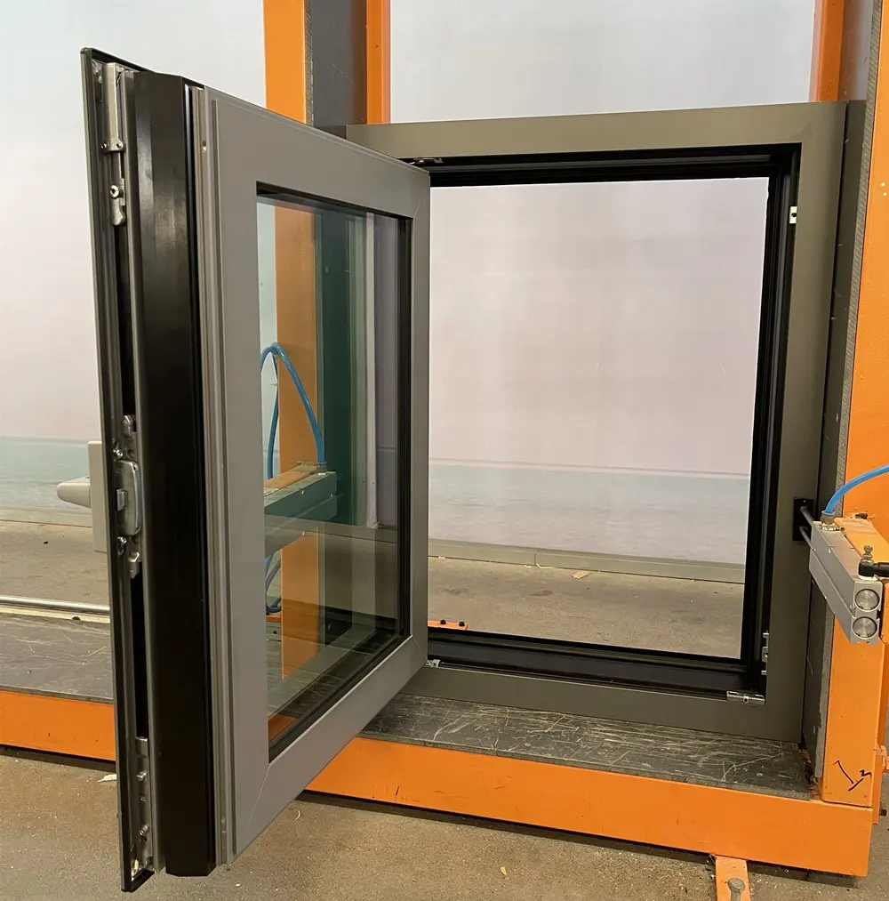 Minglei German standard aluminum tilt and turn passive window triple pane windows