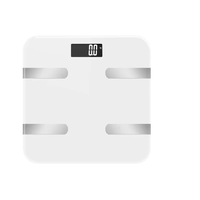 Báscula de Grasa Corporal de Alta Calidad con Pantalla LCD, 180 kg, Encendido/Apagado Automático, Indicación de Batería Baja y Sobrecarga, CE/RoHS/ISO, Báscula Inteligente Inalámbrica