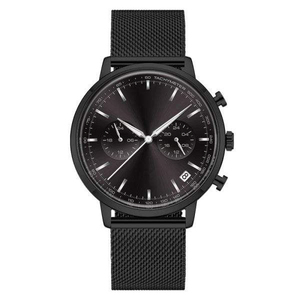 Montre à quartz élégante et décontractée pour homme, de marque haut de gamme, bleue, étanche, 43 mm, en acier inoxydable, fine, avec date, <span class=keywords><strong>bracelet</strong></span> <span class=keywords><strong>milanais</strong></span>, sport - Product Image 6