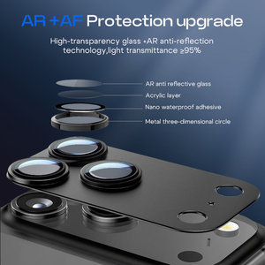 Colorido 3D Metal Armor Camera Lens Protectors HD Clear Case Friendly 9H Película de vidrio templado para <span class=keywords><strong>iPhone</strong></span> 17 Air 16 15 14 <span class=keywords><strong>Pro</strong></span> <span class=keywords><strong>Max</strong></span> - Product Image 4