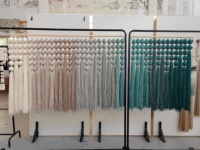 Rideau en macramé fait main en laine, tissé, style bohème, pour porte, fenêtre ou mur, idéal pour la décoration de la maison ou des hôtels (vente en gros)