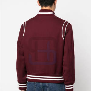 Fashionable Lettermen <b>Jacket</b> with Custom Design Heated Long Sport Style Wholesale New Product - Product Image 3