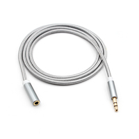 Kabel Audio 3M/5M 3.5mm Stereo 3 Pole Male to Female Tembaga Murni Berlapis Nilon untuk Komputer Home Theater dengan Garansi 12 Bulan