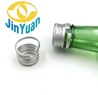 Bouchon en aluminium ROPP 28 mm de qualité alimentaire avec bande/anneau de sécurité inviolable pour bouteilles de boissons, sodas, jus et eau