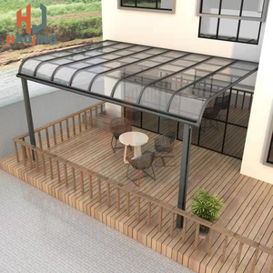 Auvent de jardin au <span class=keywords><strong>prix</strong></span> <span class=keywords><strong>d</strong></span>'usine, auvent extérieur en polycarbonate, couverture de terrasse, auvent en aluminium - Product Image 5