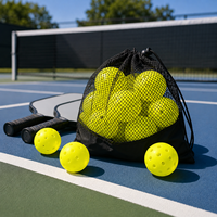Offre Spéciale : Balles de Pickleball d'extérieur en PP, 26 trous, en plastique durable, pour l'entraînement, les matchs et la vente en gros