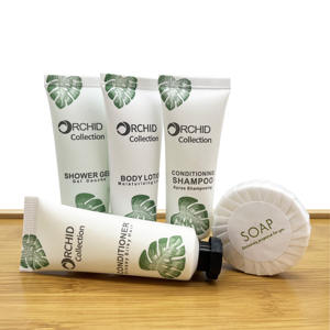 Articles de toilette d'hôtel de luxe en gros à prix avantageux pour les chambres d'hôtes, shampooing et <span class=keywords><strong>gel</strong></span> <span class=keywords><strong>douche</strong></span> jetables bon marché pour hôtel, personnalisés avec logo - Product Image 5