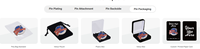 Épingles en métal idole d'usine conception de personnage personnalisé épingles en émail doux personnalisées avec carte de support