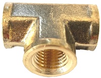Té en laiton haute pression (FIP X FIP X FIP) NPT BSP BSPP pour la plomberie huile acier acier inoxydable PE forgeage disponible 10mm 14mm