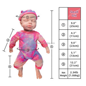 Yapay yumuşak tam katı silikon yenidoğan ikizler açık ağız bebek küçük çocuklar için doğum günü hediyesi için yeniden doğmuş bebek sanat bebek koleksiyon - Product Image 6