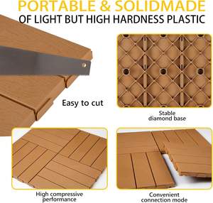 GOOD PRICE Modular Anti Slip PP PVC Plastic <b>Flooring</b> Mats Interlocking Garage Deck Tiles <b>Outdoor</b> Patio Floor - Product Image 4
