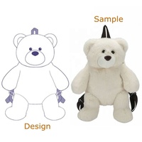 Fourniture d'usine de haute qualité Logo de personnalisation Sacs en peluche animaux Jouets Sac à dos en peluche personnalisé