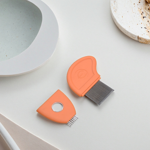 Nuevo Producto en Oferta, Accesorios para Mascotas, Limpiador de Pelo para Mascotas, Peine para Eliminar Pulgas y Garrapatas, Cepillo con Dientes de Acero y Mango de Plástico - Product Image 2