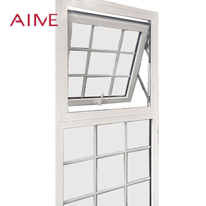 Nouvelle conception de fenêtre à auvent pare-soleil <span class=keywords><strong>en</strong></span> aluminium de haute qualité à double vitrage avec moustiquaire extérieure - Product Image 2
