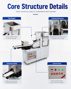 Máquina Pequeña para Hacer Mahua, Máquina Automática para Retorcer Masa con Cinta Transportadora para Panadería y Fábrica de Alimentos - Product Image 3