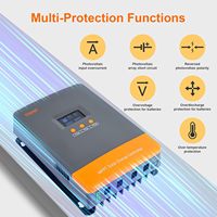 Contrôleur de panneau solaire intelligent POW-M60-ULTRA MPPT 60A 12V/24V/36V/48V pour batteries LiFePO4/Gel/Flooded/Plomb-Acide avec charge en 3 étapes