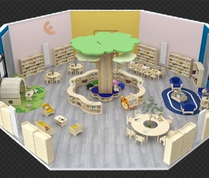 Design personalizzato di Eibele asilo nido con mobili in legno <span class=keywords><strong>Montessori</strong></span> di alta qualità e <span class=keywords><strong>arredi</strong></span> per sala lettura prescolare - Product Image 6