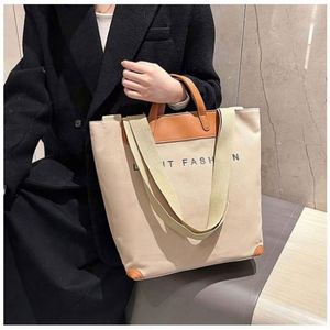 Sacs fourre-tout surdimensionnés en toile de coton avec fermeture éclair, poignée en cuir PU, design personnalisé, grande capacité, très demandés - Product Image 6