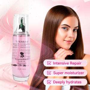 Huile capillaire hydratante et brillante 100 ml, à l'extrait de rose, la meilleure qualité, bio, personnalisable avec logo, marque privée, par le fabricant OEM. - Product Image 2