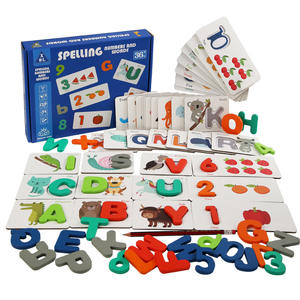 <span class=keywords><strong>Gioco</strong></span> <span class=keywords><strong>di</strong></span> Ortografia in Legno per Bambini, Giocattolo Educativo per l'Apprendimento delle Lettere Inglesi e della Matematica - Product Image 1