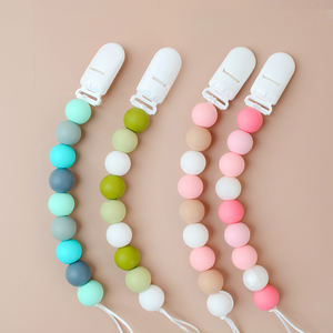 Attache-sucette sans BPA, accessoires de bricolage, chaîne de sucette personnalisée en <span class=keywords><strong>silicone</strong></span> de qualité alimentaire pour bébé - Product Image 2