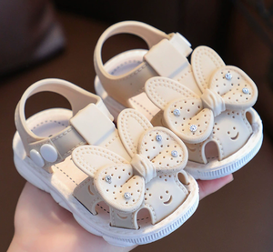 Nuove <span class=keywords><strong>Scarpe</strong></span> Estive per Bambine, Calzature Antiscivolo da Passeggio, Sandali con Fibbia per Bambine Stile Principessa - Product Image 3