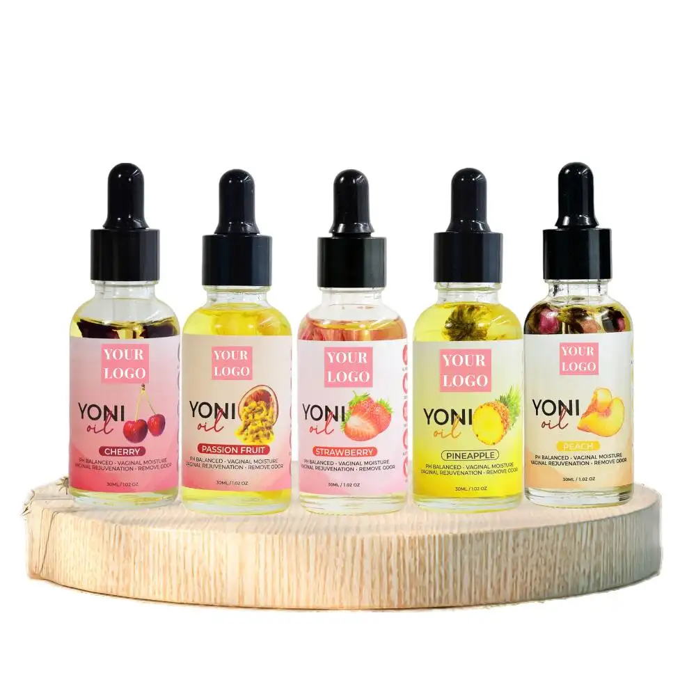 Yoni Oil Organic Feminine Oil Vaginal Moisturizer For Wetness (Strawberry) Ph Balance Feminine Deodorant Eliminates Odor With Es