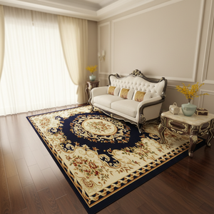 Tapis tissé Wilton fabriqué à la machine, jacquard, imperméable, antidérapant, écologique, pour la maison et le salon, vente en gros d'usine - Product Image 4