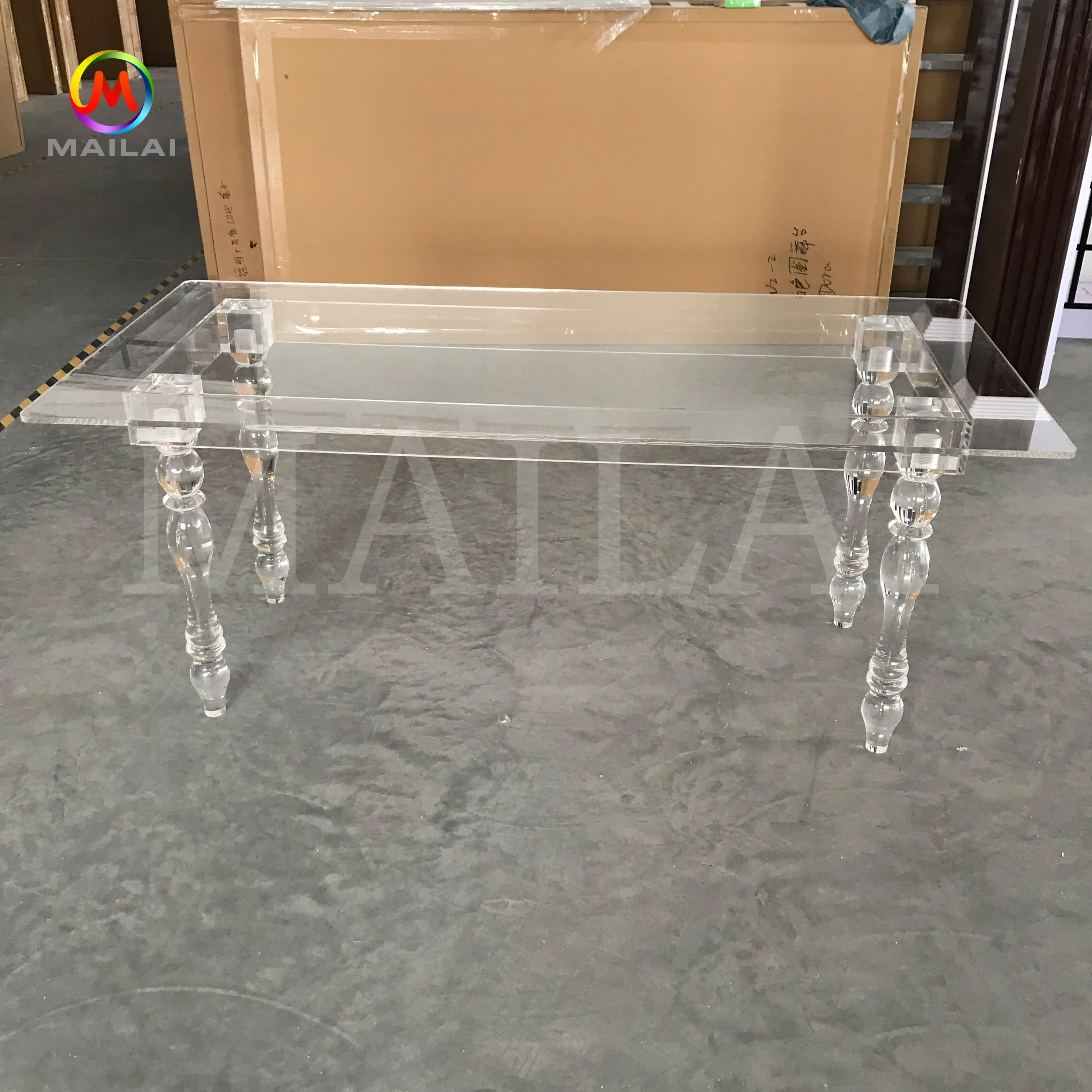 Hàng Cung Cấp Cho Đám Cưới 2021 Bàn Ăn Tròn Bằng Acrylic Trong Suốt Bàn Tiệc Cưới Để Bán