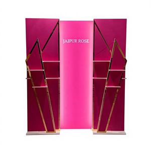 Fondo Acrílico Profesional Moderno de Primera Calidad LEDA para Bodas y Eventos, Color Rojo Rosa, con Diseño Desmontable - Nueva Llegada - Product Image 1