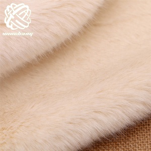 香农面料逼真貂皮仿超柔软奶油仿皮草面料院子里的外套/鞋子 - Product Image 2