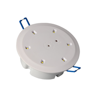 Plafonnier LED encastré IP20 avec batterie Li-Ion, lumière blanche froide, lampe de sécurité incendie