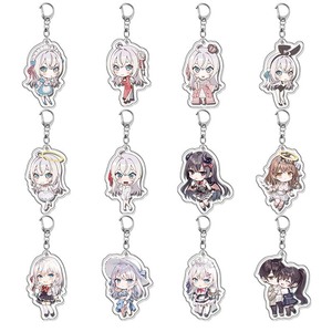 Anime Kuze Masachika Alisa Mikhailovna Kujou llaveros Alya a veces oculta sus sentimientos en bolso ruso colgante coche llavero - Product Image 1