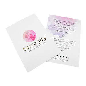 Carte de remerciement personnalisée édition spéciale avec décoration aquarelle rose blush pour l'appréciation des clients - Product Image 6