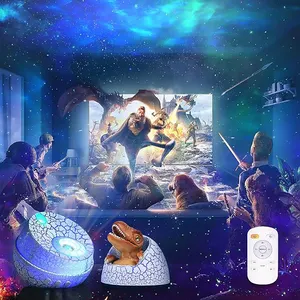 2024 Dinosaurus Ei Ster Projector Met Bt Muziek Speaker Oceaangolf Nachtlicht Met Galaxy Sky Voor Kinderen Volwassen Kamer Decor
