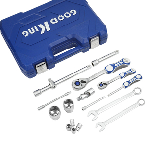 Goodking Bộ dụng cụ sửa chữa ô tô đa năng 61 chiếc dụng cụ cầm tay gia đình bao gồm Bộ cờ lê Bộ ổ cắm và bộ 16101 bánh cóc - Product Image 5