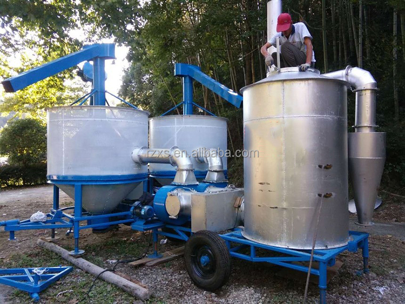 Great quality Mobile grain silo-bin dryer with husk as fuel