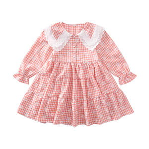 Vêtements pour enfants, robes mignonnes pour filles avec fleurs, robe de princesse à manches longues et volants, provenant d'un fournisseur chinois - Product Image 1