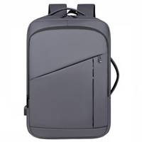 Sac à dos pour ordinateur portable tendance, grande capacité, imperméable, en tissu Oxford, avec fermeture éclair, pour hommes, multifonctionnel, décontracté, pour les voyages, le bureau, en polyester